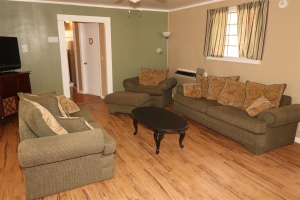 The River's Edge Campground Main Cabin Shared Dining Living Room main