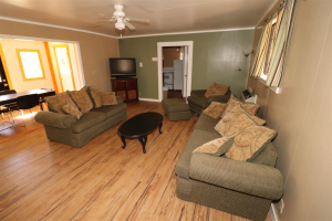 The River's Edge Campground Main Cabin Shared Dining Living Room 2