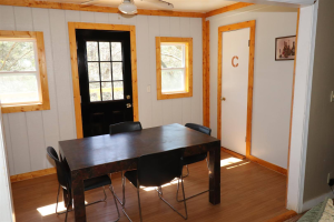 The River's Edge Campground Main Cabin Shared Dining Table