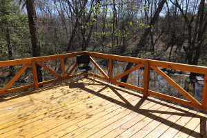 The River's Edge Campground Main Cabin Outside Back Deck