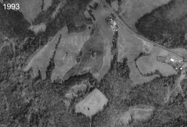 The River's Edge Campground aerial 1993