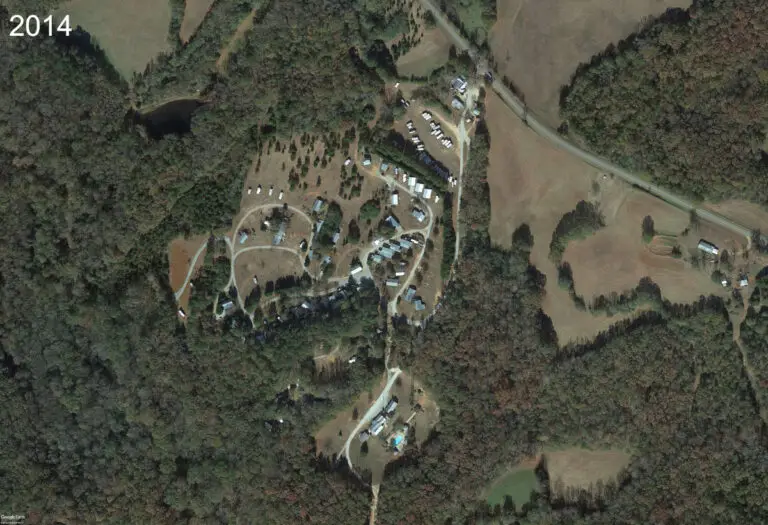 The River's Edge Campground aerial 2014