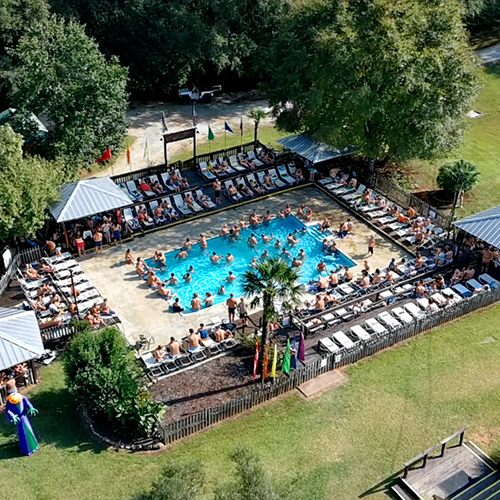 The River's Edge Pool ariel